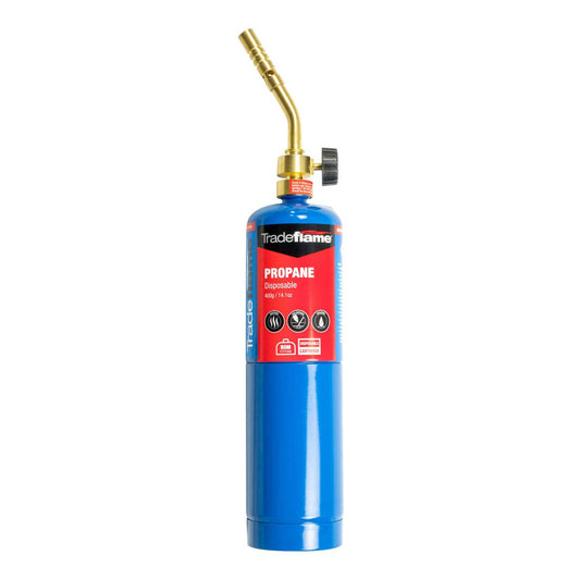 Tradeflame Handyman Blow Torch Kit with Gas - 400g - Multi-Fuel - Adjustable Flame Control - Compact - Auzzistore