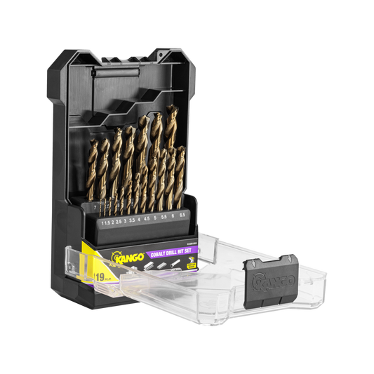 Kango 19 Piece Cobalt Drill Bit Set - 1mm to 10mm - Durable Precision – view 2 - Auzzistore