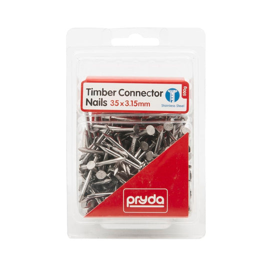 Pryda Timber Connector Nails - 35 x 3.15mm - Stainless Steel - Stronger Design - Auzzistore
