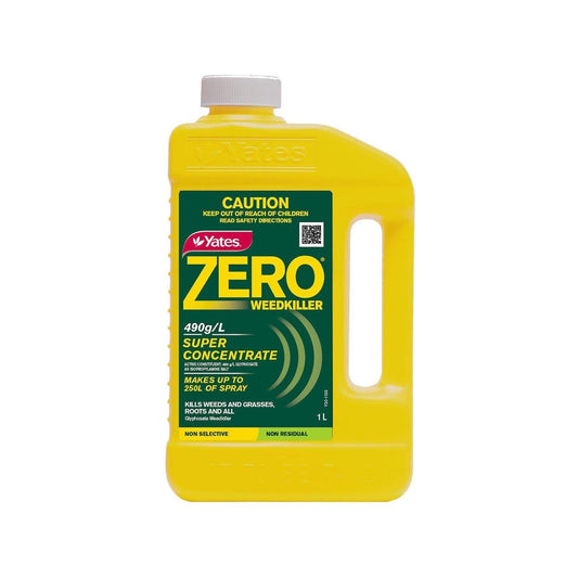Yates Zero Weed Killer 1L Liquid 490g/L Systemic Formula - Auzzistore
