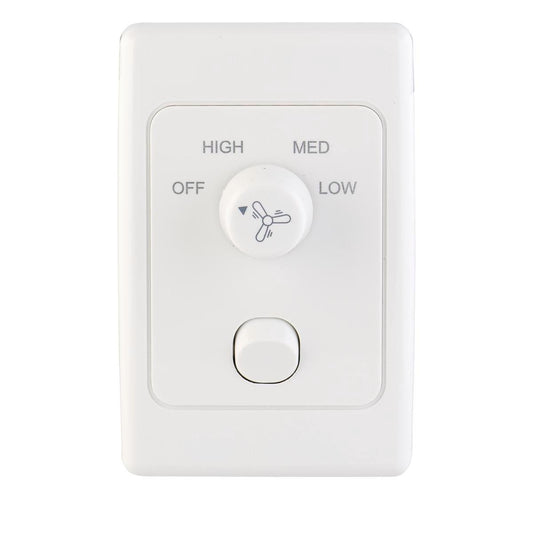 Deta Fan Speed Controller - 3 Speed - Polycarbonate - Noise Reduction - Auzzistore