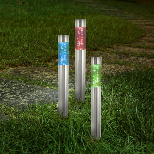 Click Bubble Solar Bollard Light - 500mm - Stainless Steel - Outdoor Use – view 2