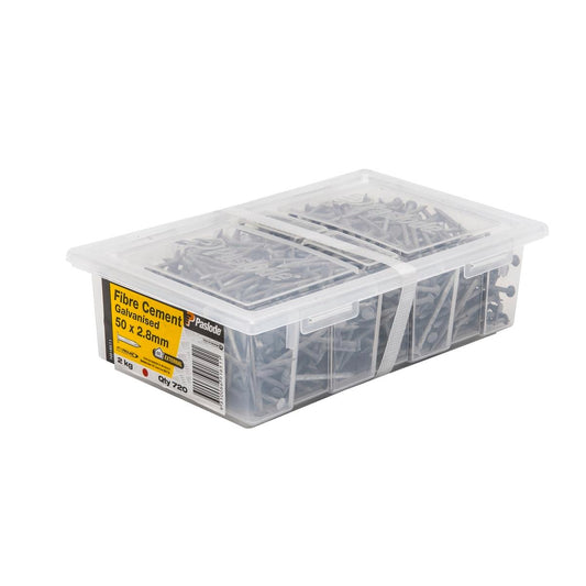 Paslode Galvanised Nails 50 x 2 8mm 2kg Fibre Cement Corrosion Resistant - Auzzistore
