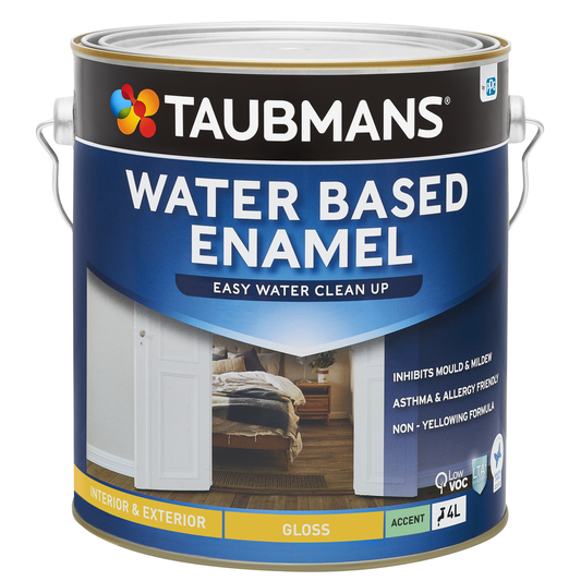 Taubmans 4L Accent Gloss Water Based Enamel Paint - 4L - Durable Finish - Low Odour - Auzzistore