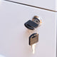 Taskmaster Drawer Lock - 19mm x 16mm - Includes 2 Keys - Security Use