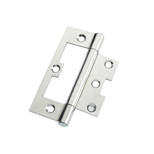 Lane 100mm Polished Chrome Fixed Pin Hinge 20 Box Easy Fit - Auzzistore