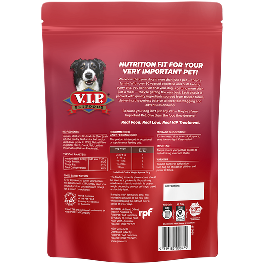 Vip Liver Dog Treat Biscuits - 800g - Beef & Air-Dried Liver - Australian Made - Nutritious Snack – view 2