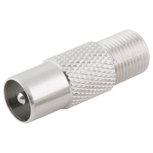 Antsig F Socket to Pal Plug - Coaxial Cable Joiner - 5mm x 27mm x 10mm - Durable