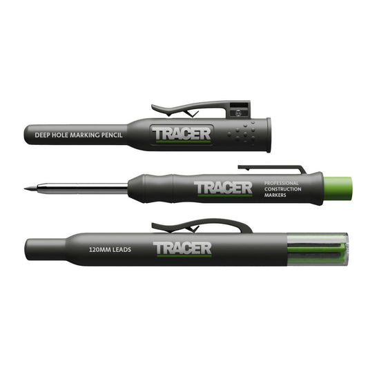 Tracer Deep Pencil Marker - 2B Lead Set - 145mm Marking Depth - Durable Metal - Auzzistore
