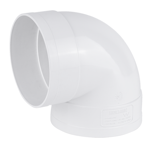 Holman 90mm Stormwater Elbow - PVC - 90° - Durable Connection - Auzzistore