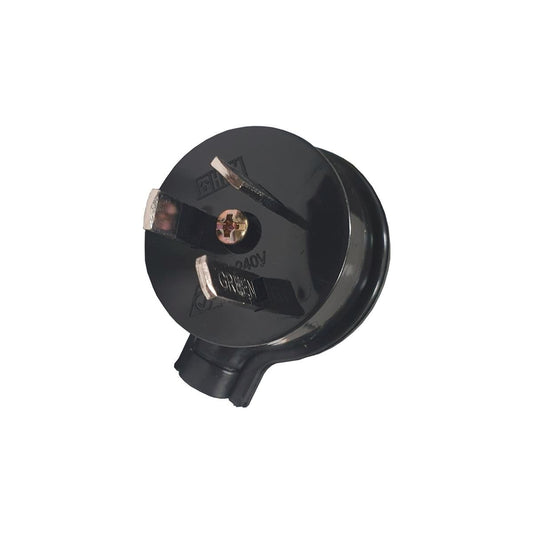 Hpm Side Entry Plug Top 10amp - Slimline Design - 50mm x 40mm x 10mm - Black - Auzzistore
