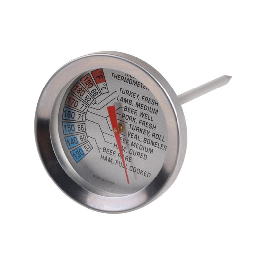 Jumbuck BBQ Thermometer - Stainless Steel Meat Thermometer 54mm x 118mm - Accurate Temperature Readings - Auzzistore