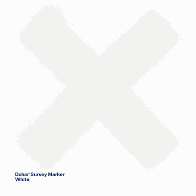 Dulux 350g White Spray Survey Marker - 0.35L - Rapid Drying - Low Overspray