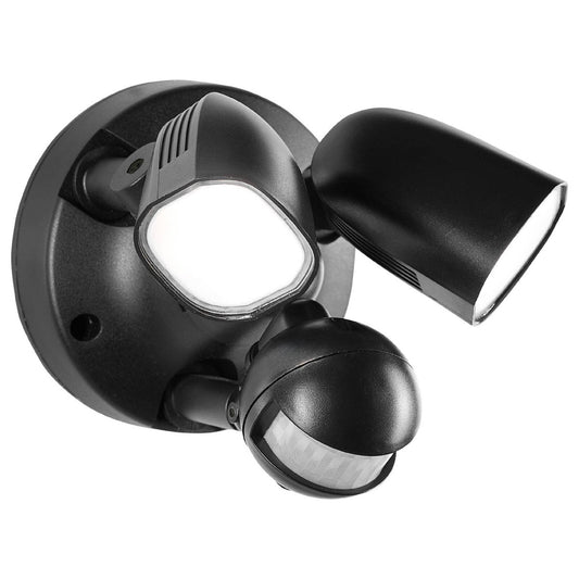 Brilliant Black Frontier B22 DIY Twin LED Security Light - 2000 Lumens - Weather Resistant – view 2 - Auzzistore