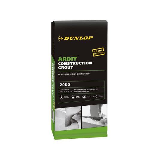 Dunlop 20kg Construction Grout - High Strength - Portland Cement - Multi-Purpose
