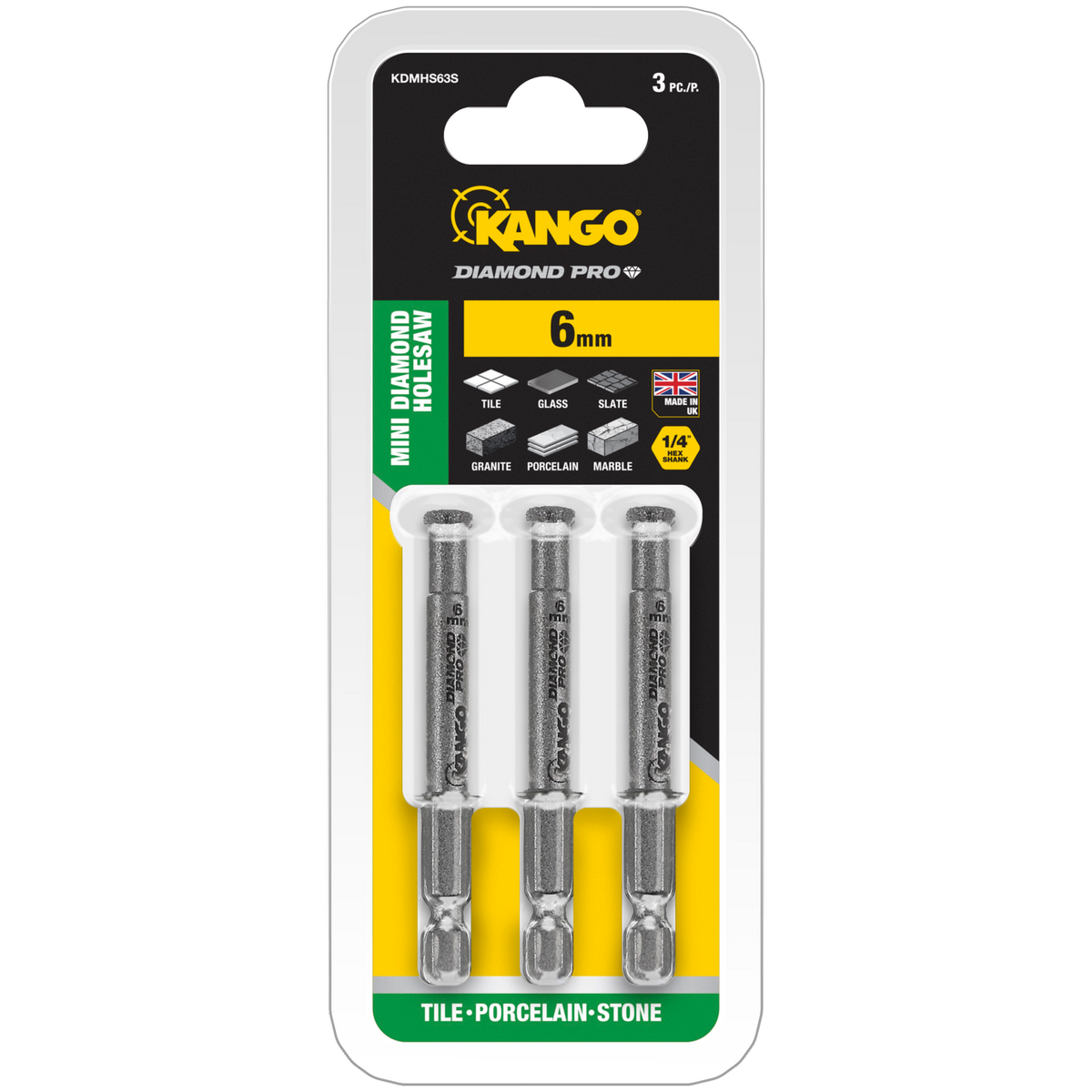 Kango 6mm Diamond Pro Mini Hole Saw - 3 Pack Precision – Auzzi Store