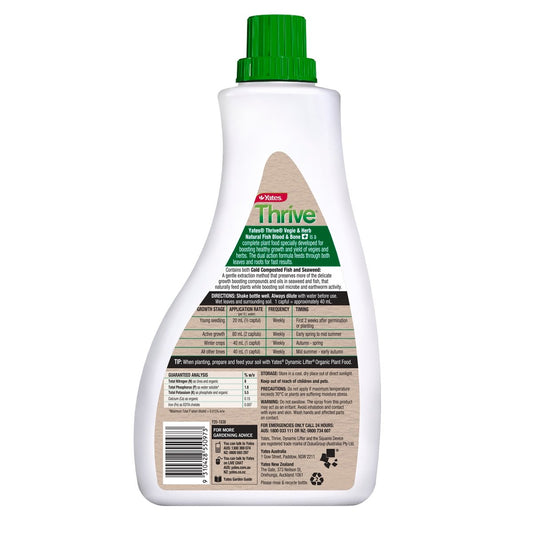 Yates Thrive Liquid Plant Food 1L Natural Vegie Herb Boost – view 2 - Auzzistore
