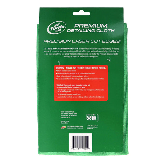 Turtle Wax Premium Detailing Cloth - 50 x 50cm - Microfibre - Lint-Free – view 2 - Auzzistore