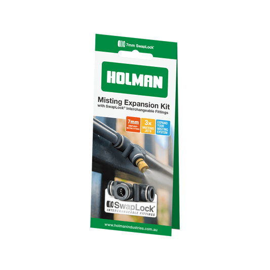 Holman Misting Expansion Kit - 4 Tees, 2 Elbows, 3 Brass Jets, 60mm x 150mm x 80mm - Auzzistore