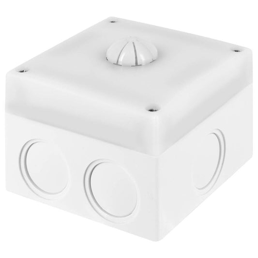 DETA Grid Smart Outdoor Lux and Motion Sensor - IP44 Weatherproof - White - 85mm x 85mm x 70mm - Auzzistore