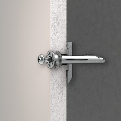 Ramset Plasterboard Togglemate 50 Pack - Heavy Duty Anchor - Zinc Alloy - Vibration Resistant