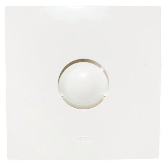 HPM 150mm White Square Wall Exhaust Fan - Plastic - Strong Airflow - Auzzistore