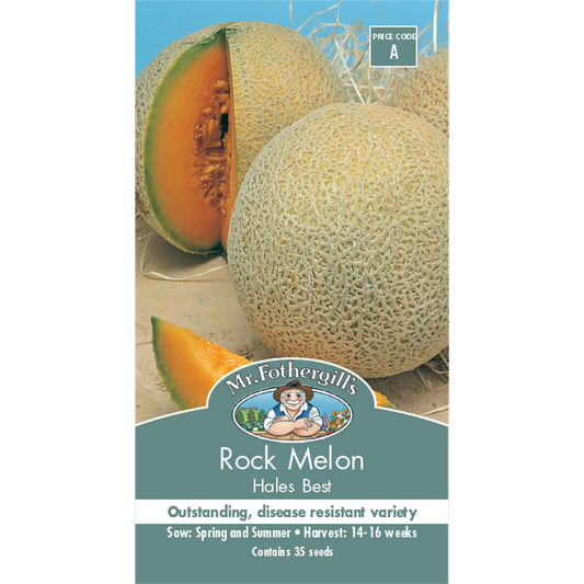 Mr Fothergill Rock Melon Seeds 1kg Powdery Mildew Resistant - Auzzistore