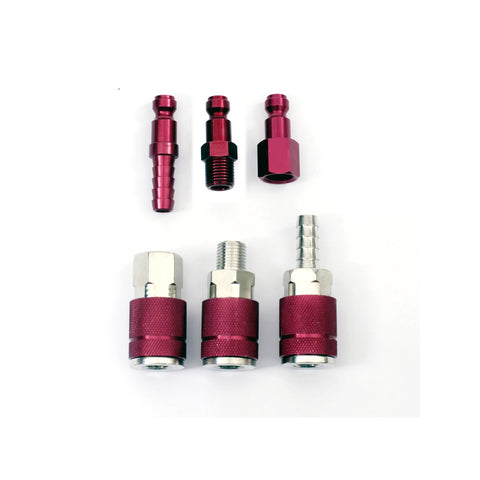Craftright Air Fittings - 6 Piece - 1/4 BSP - Ryco Style - Auzzistore