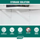 Carinya Heavy Duty Straight Stayed Bracket 250x200mm Steel White