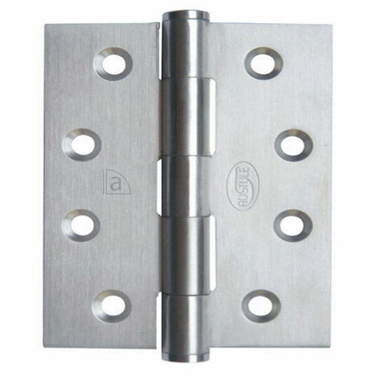 Austyle 304 Stainless Steel Fire Rated Fixed Pin Hinge 100mm x 75mm - 1 Pack