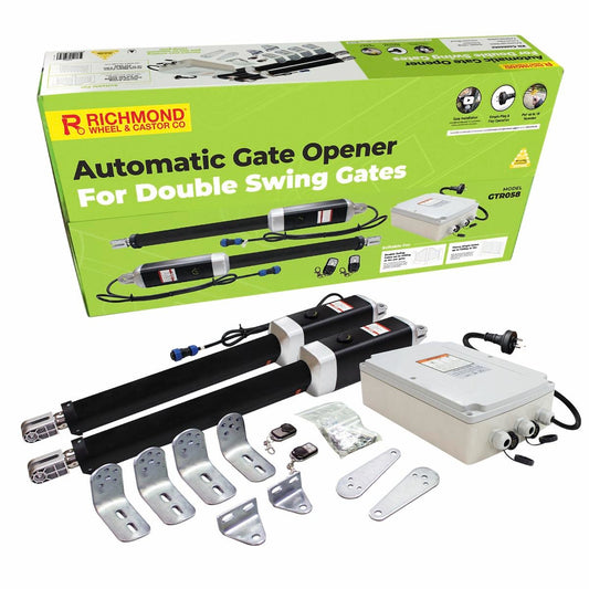 Richmond Automatic Gate Opener - Double Swing Gates - 2 Motors - Durable - Auzzistore