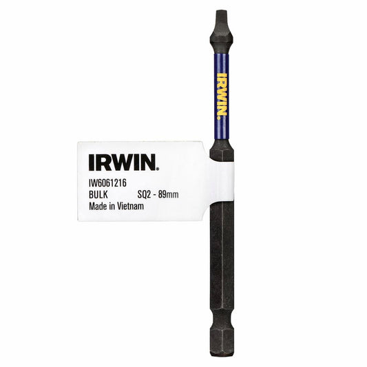 Irwin Impact Bits - 89mm SQ2 - Magnetised - High Strength - Auzzistore