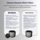 Winix Compact Air Purifier - 4 Stage Filtration - 59m² - White