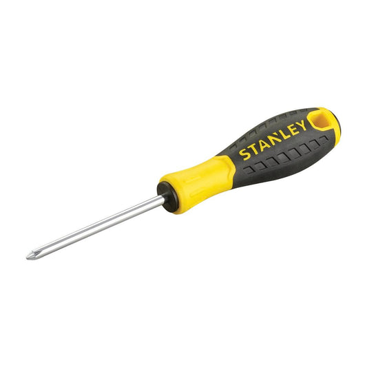 Stanley Phillips Head Screwdriver - 1 x 100mm - Yellow - Ergonomic Design
