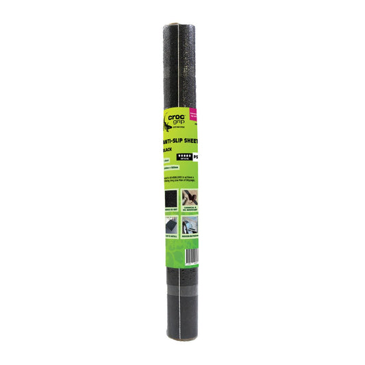 Croc Grip Anti Slip Sheet - 500mm x 500mm - Black - P5 Rated - Auzzistore