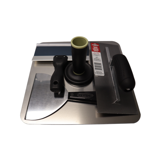 Hyde Drywall Finishing Kit - 4 Piece - Carbon Steel - DIY Friendly - Auzzistore