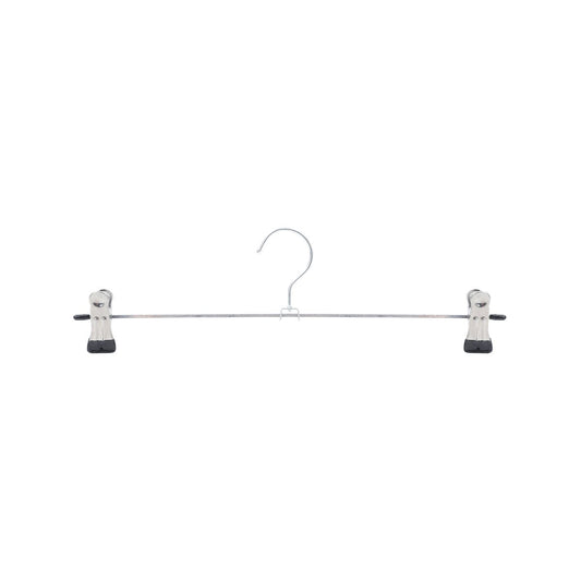 All Set Adjustable Metal Clothes Hangers 5 Pack - 35cm - Silver - Durable – view 2