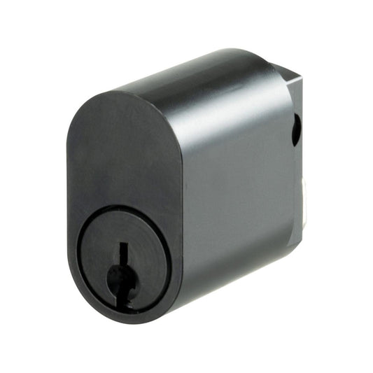 Rolltrak Commercial Security Oval Cylinder Lock - 6-Pin - Matte Black - 3 Keys - 10-Year Guarantee - Auzzistore