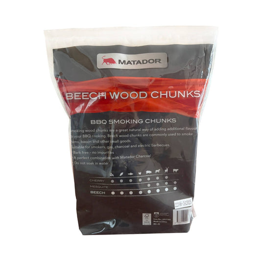 Matador Beech Wood Smoking Chunks - 3kg - Natural - Sweet Nutty Flavor – view 2
