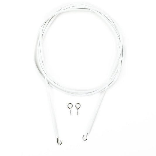 Windoware Curtain Wire Kit - 10m PVC Coated - Ideal For Lightweight Curtains - Auzzistore