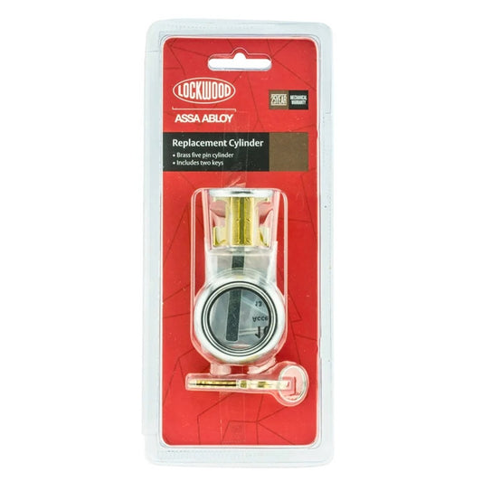 Lockwood Replacement Cylinder - 50mm - Brass - Easy Install – view 2 - Auzzistore