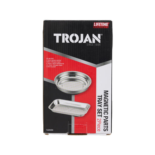 Trojan 2 Piece Magnetic Parts Tray Set - 22mm Depth - Organise Small Metal Parts – view 2