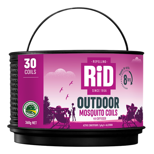 Rid Insect Repellent Outdoor Mosquito Coils 30 Pack - 30 Coils - Brown - Long-Lasting Protection - Auzzistore
