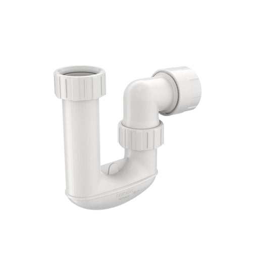 Caroma P Trap - 40mm - White - Plastic - Lightweight
