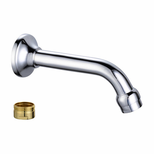 Shaw & Mason Chrome Deluxe Bath Spout - Brass - 115mm Reach - Elegant Design - Auzzistore