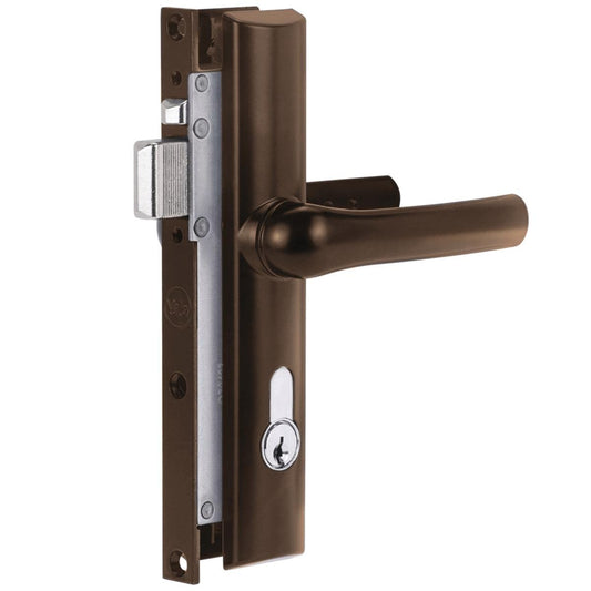 Yale Quattro Security Screen Door Lock - 32mm x 180mm x 39mm - Brown - Auzzistore