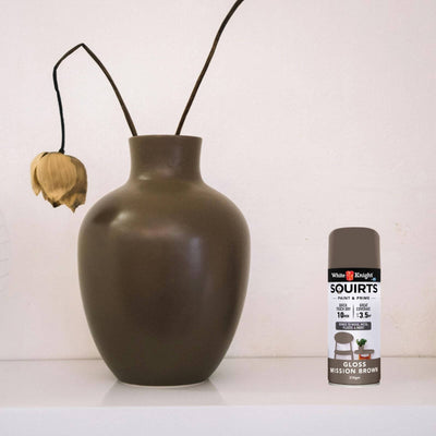 White Knight Squirts Spray Paint - 310g - Mission Brown - Gloss - Solvent Based