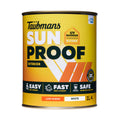 Taubmans 1L White Low Sheen Exterior Paint - UV Protection - Fast Drying