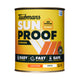 Taubmans 1L White Low Sheen Exterior Paint - UV Protection - Fast Drying