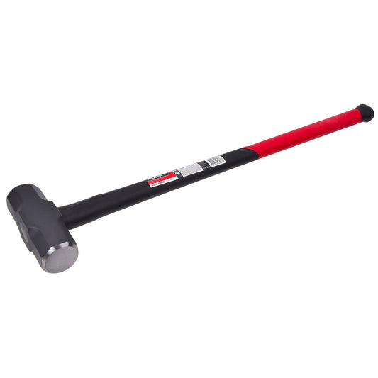Trojan 10lb Fibreglass Sledge Hammer - Carbon Steel Head - Red and Black – view 2 - Auzzistore